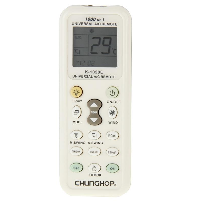 Universal A / C Remote Controller With Flashlight - 1000 Functions - White-1915198275288436744
