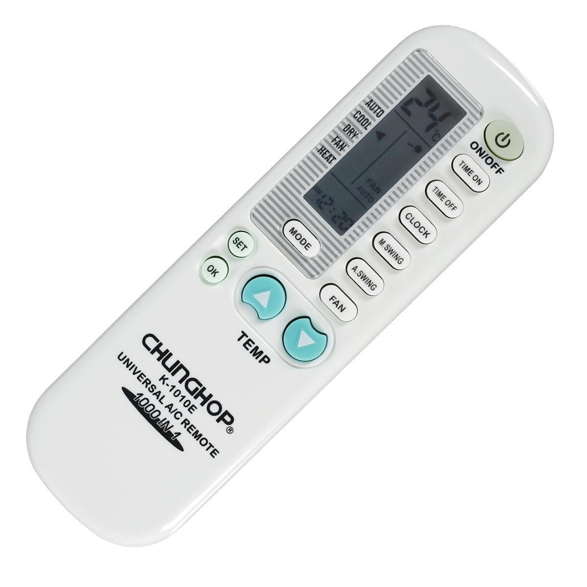 Grey Universal A / C Remote Control - K-1010E Compatible-1915197797292969985
