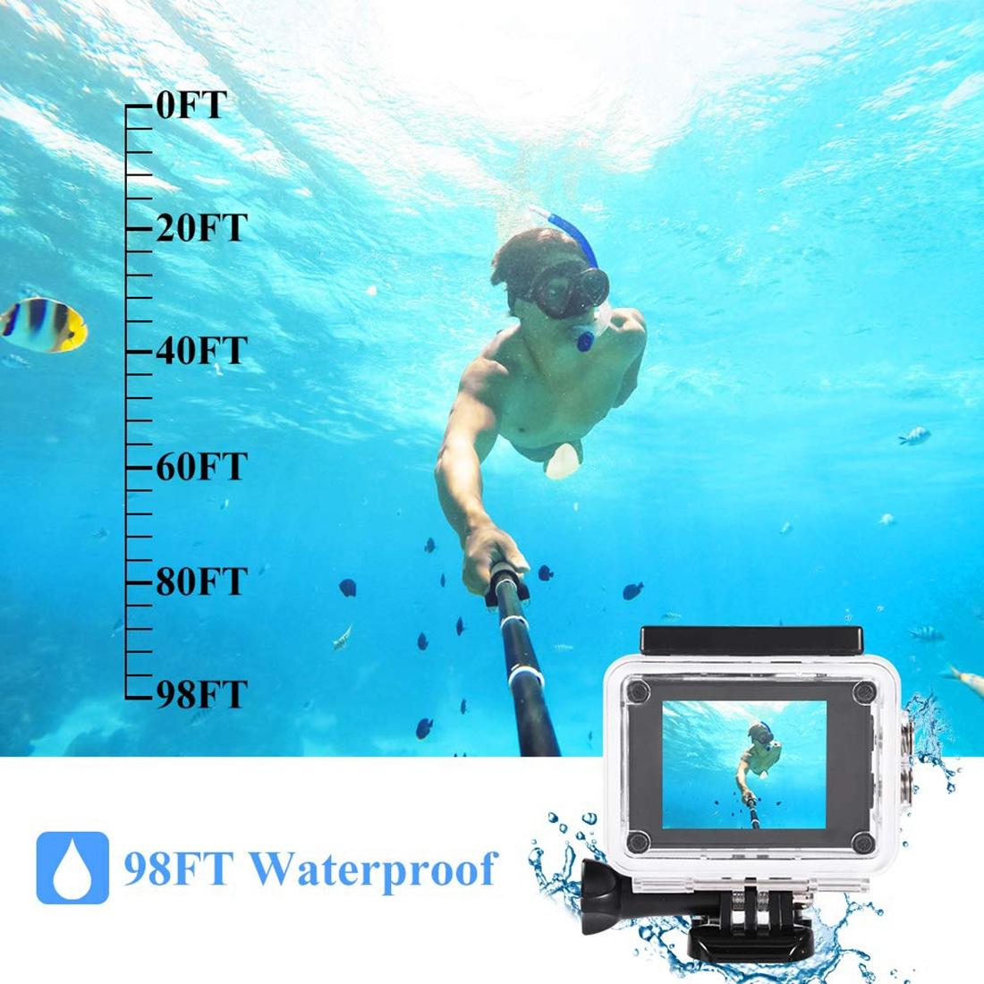 Waterproof Full Hd 1080P Sports Camcorder With Lcd And Case - Sj4000-1922443400414629890