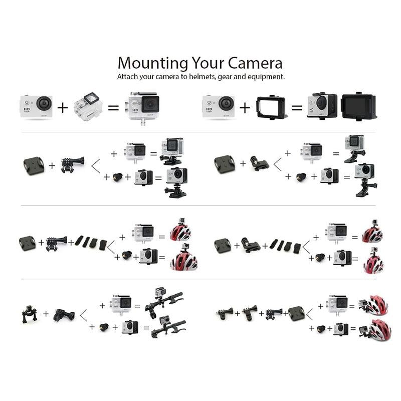 4K Ultra Hd Wifi Sports Camera With 170 Degree Wide Angle Lens And Waterproof Capability-1915196787489116163