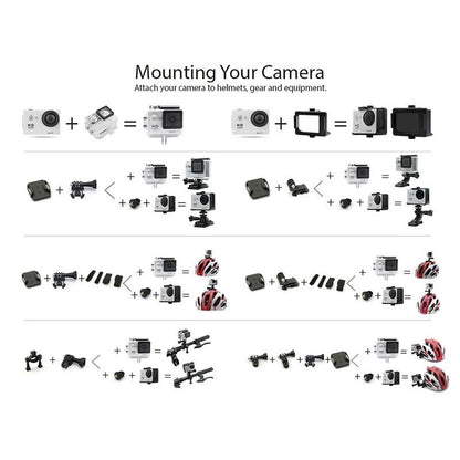 4K Ultra Hd Wifi Sports Camera With 170 Degree Wide Angle Lens And Waterproof Capability-1915196787489116163