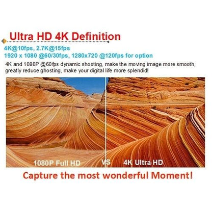 4K Ultra Hd Wifi Sports Camera With 170 Degree Wide Angle Lens And Waterproof Capability-1915196787489116166