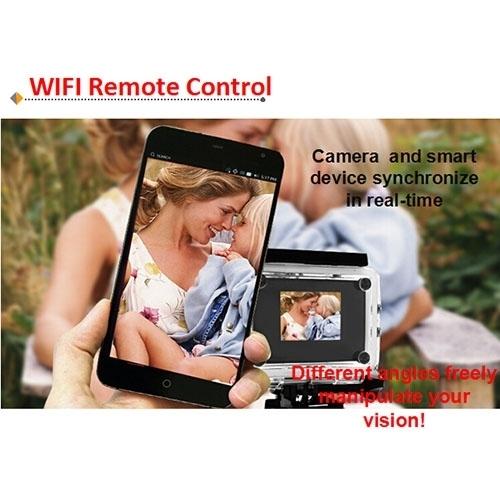 4K Ultra Hd Wifi Sports Camera With 170 Degree Wide Angle Lens And Waterproof Capability-1915196787489116167