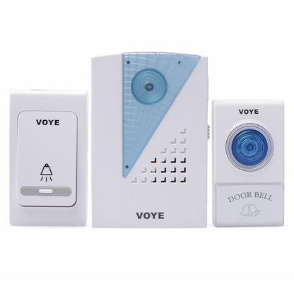 2 Remote Control Wireless Doorbell - White-1915197716821053447