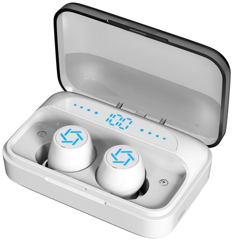 Wireless Bluetooth Earphones With Charging Box - White-1915196631632973825