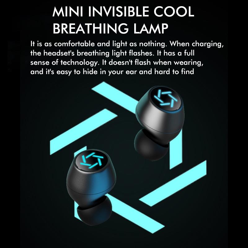 Wireless Bluetooth Earphones With Charging Box - White-1915196631632973827