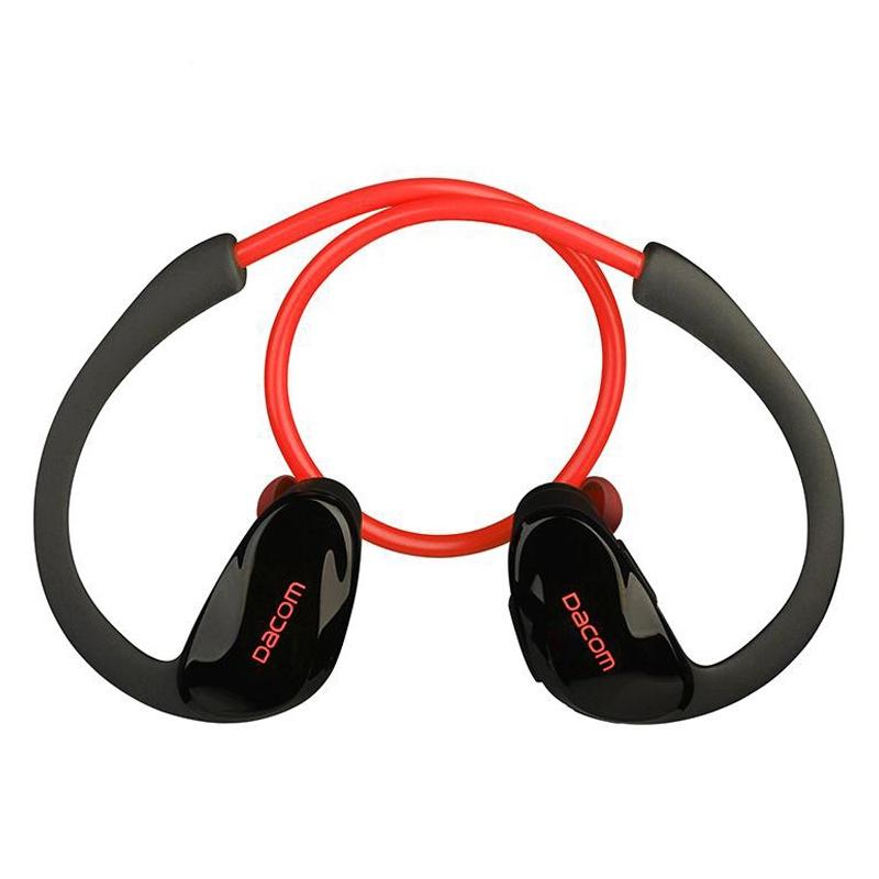 Red Dacom Athlete Bluetooth Earphones With Mic - Sport Running Stereo-1915196589887066112