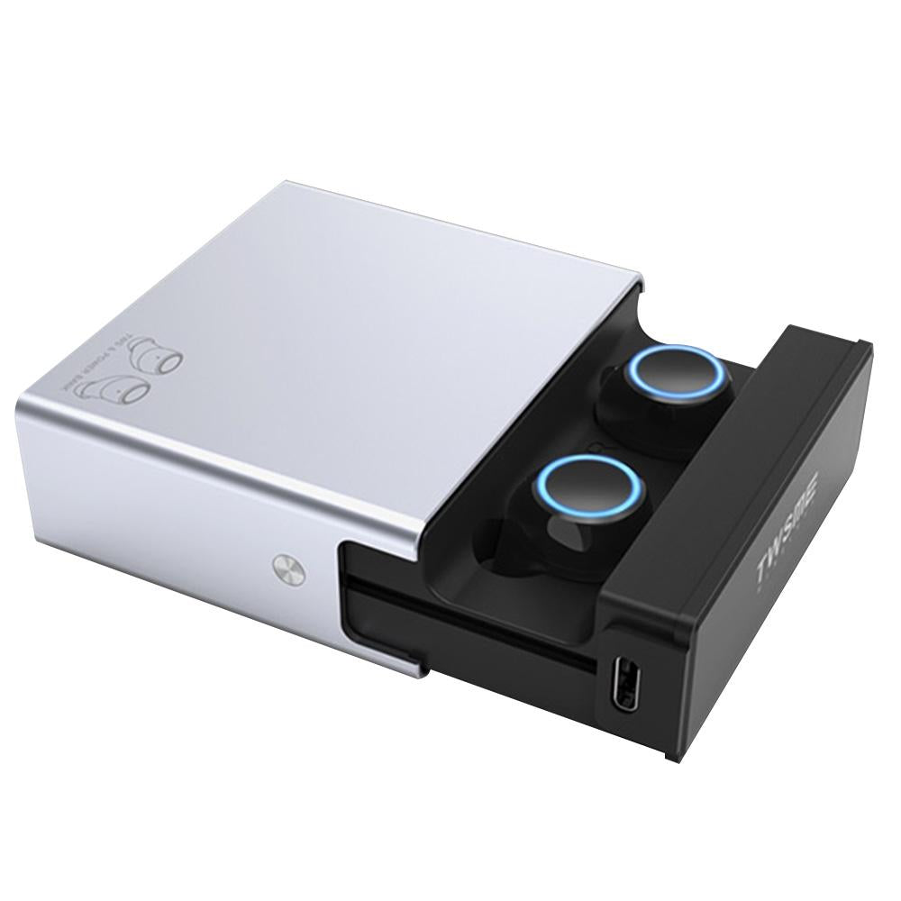 Wireless Tws Earphones With Charging Box - V7 Bluetooth 5.0 - Silver-1915196601257824264