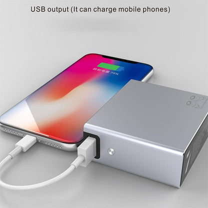 Wireless Tws Earphones With Charging Box - V7 Bluetooth 5.0 - Silver-1915196601257824259