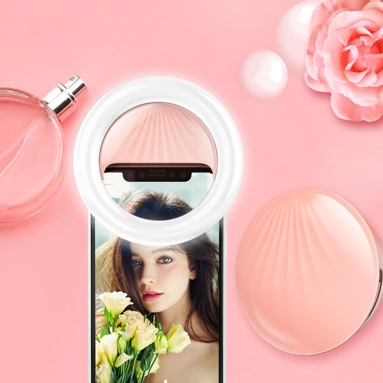Rechargeable Selfie Light Clip For Beauty And Flash Fill - Black-1964932169910587394