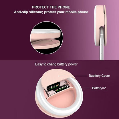 Rechargeable Selfie Light Clip For Beauty And Flash Fill - Black-1964932169910587398