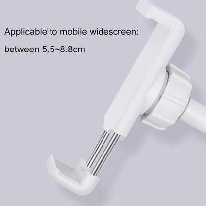 Universal Cell Phone Holder With Selfie Ring Light Microphone Clip & 3-Colour Light Adjustment For Studio Recording Live Broadcast Ktv White-1915196629716176898