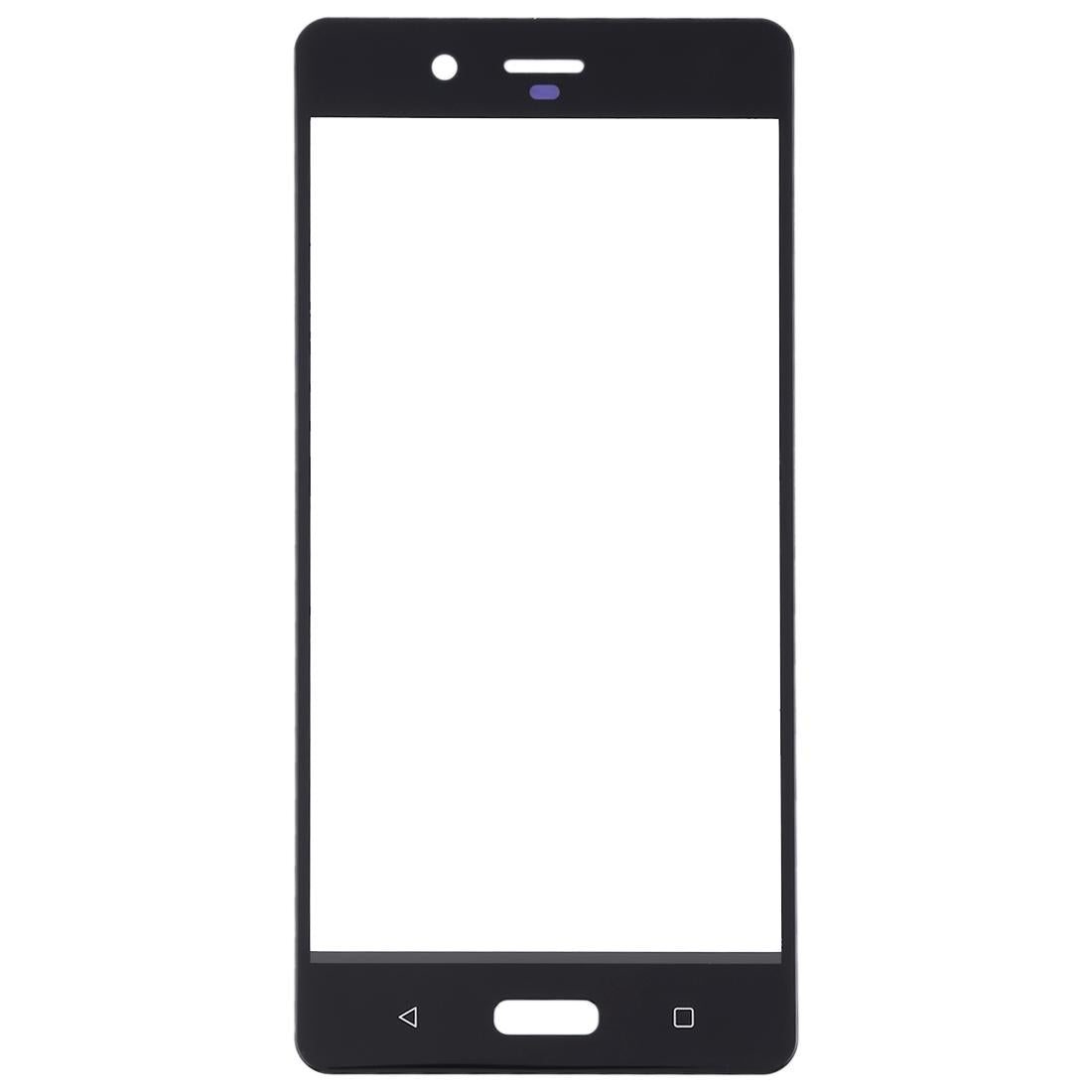 Replacement Front Screen Glass For Nokia 8 - Black-1915196575089561602