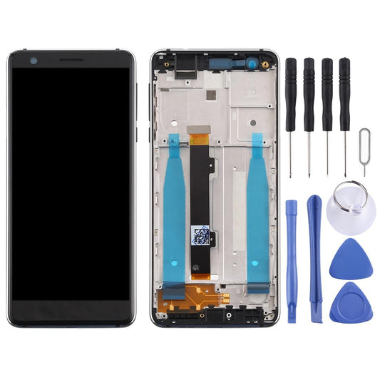 Replacement Lcd Screen For Nokia 3.1 With Frame And Side Keys-1915196578021380097