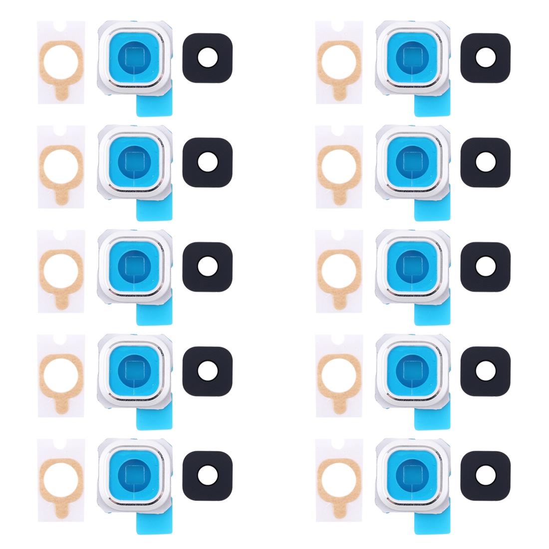 10-Piece Back Camera Bezel & Lens Cover Set For Galaxy S6 Edge-1915197516496900096