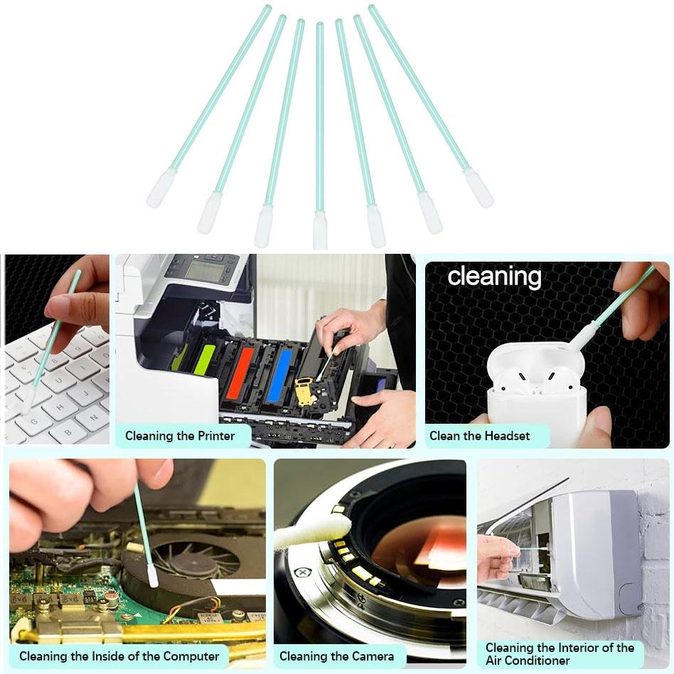 100-Piece Electronic Cleaning Swabs 70X3Mm Size-1969996463891156996