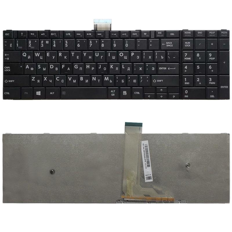 Russian Keyboard For Toshiba Satellite C50 / C55 Series - Black-1915196707885420544