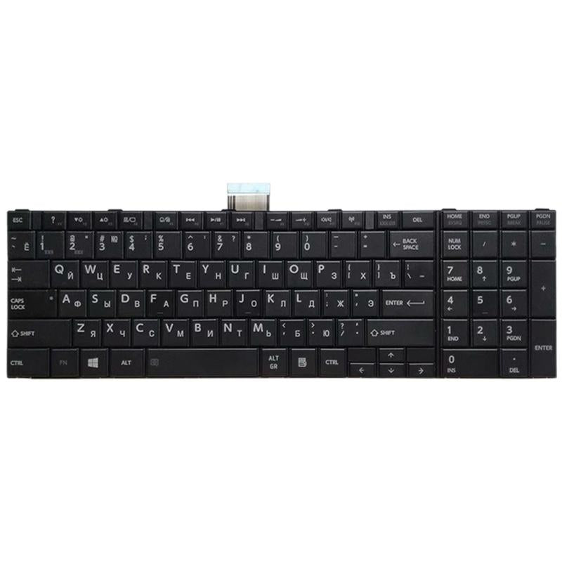 Russian Keyboard For Toshiba Satellite C50 / C55 Series - Black-1915196707885420545