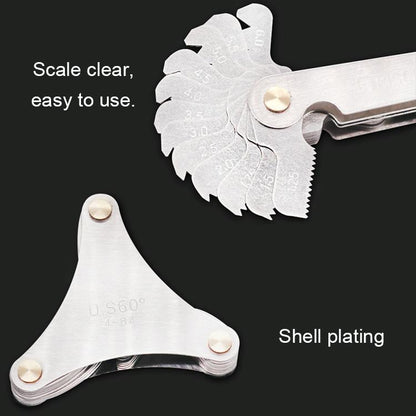 60 Degree Stainless Steel Thread Gauge - 51 Pieces-1915197544279969798