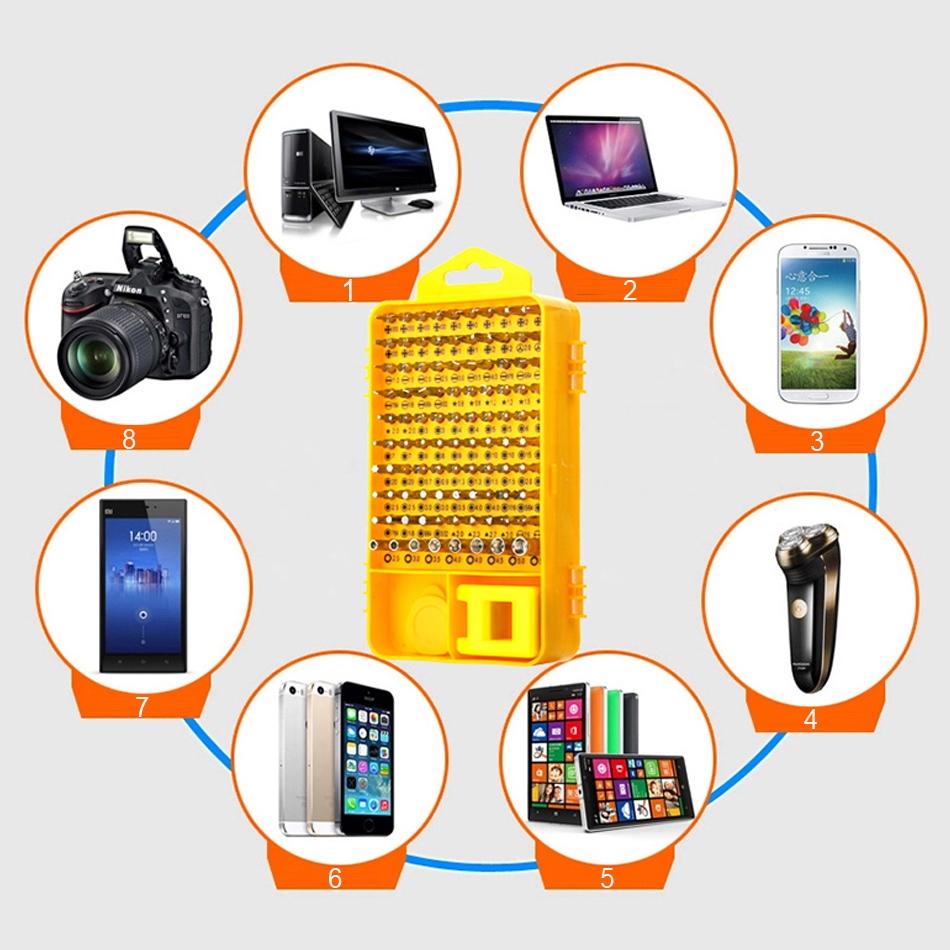 108-Piece Precision Screwdriver And Nutdriver Set-1915197397202505736