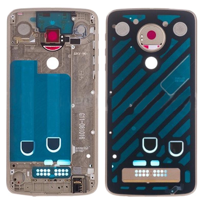 Gold Middle Frame Bezel Plate For Motorola Moto Z Play Xt1635-1915196563815272452