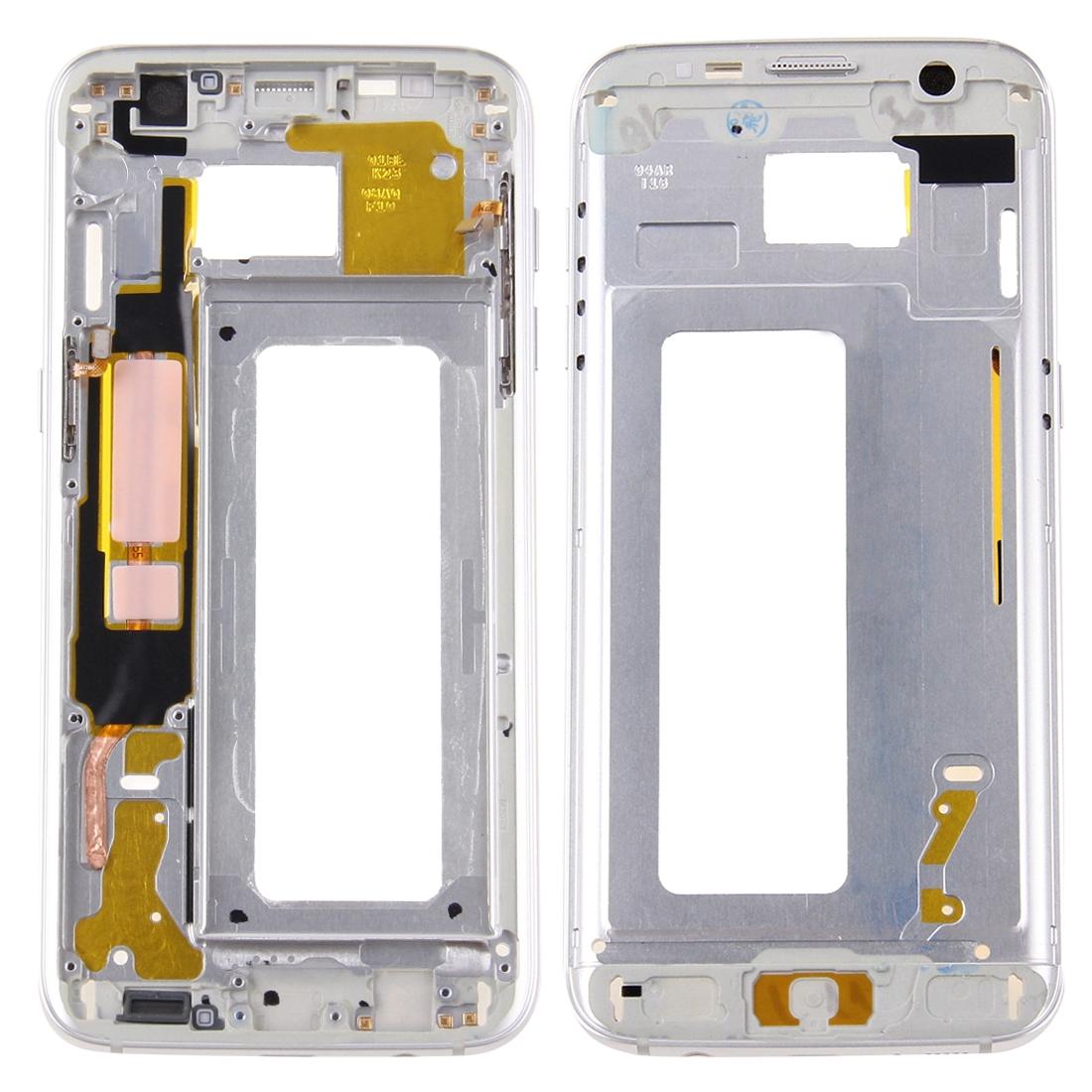 Silver Front Housing Lcd Frame Bezel For Galaxy S7 Edge-1915196597004800006