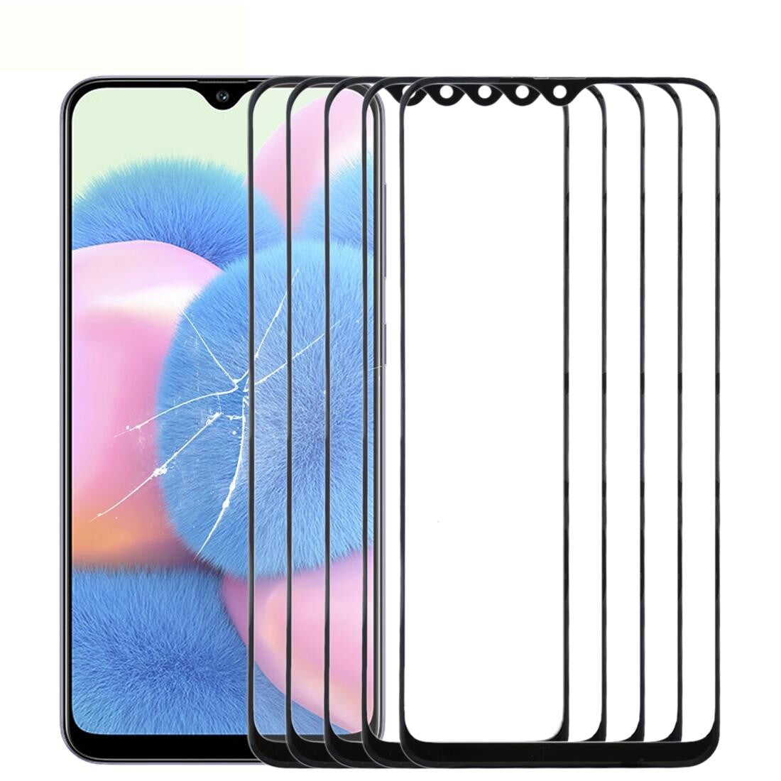 10-Pack Outer Glass Lens For Samsung Galaxy A30S - Front Screen-1915196761740283904