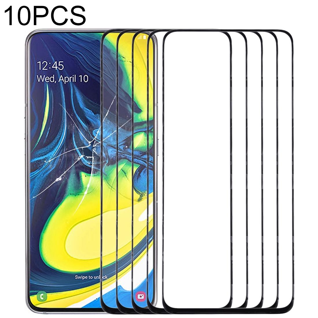 10-Pack Outer Glass Lens For Samsung Galaxy A90 / A80 - Front Screen-1922443410409656326