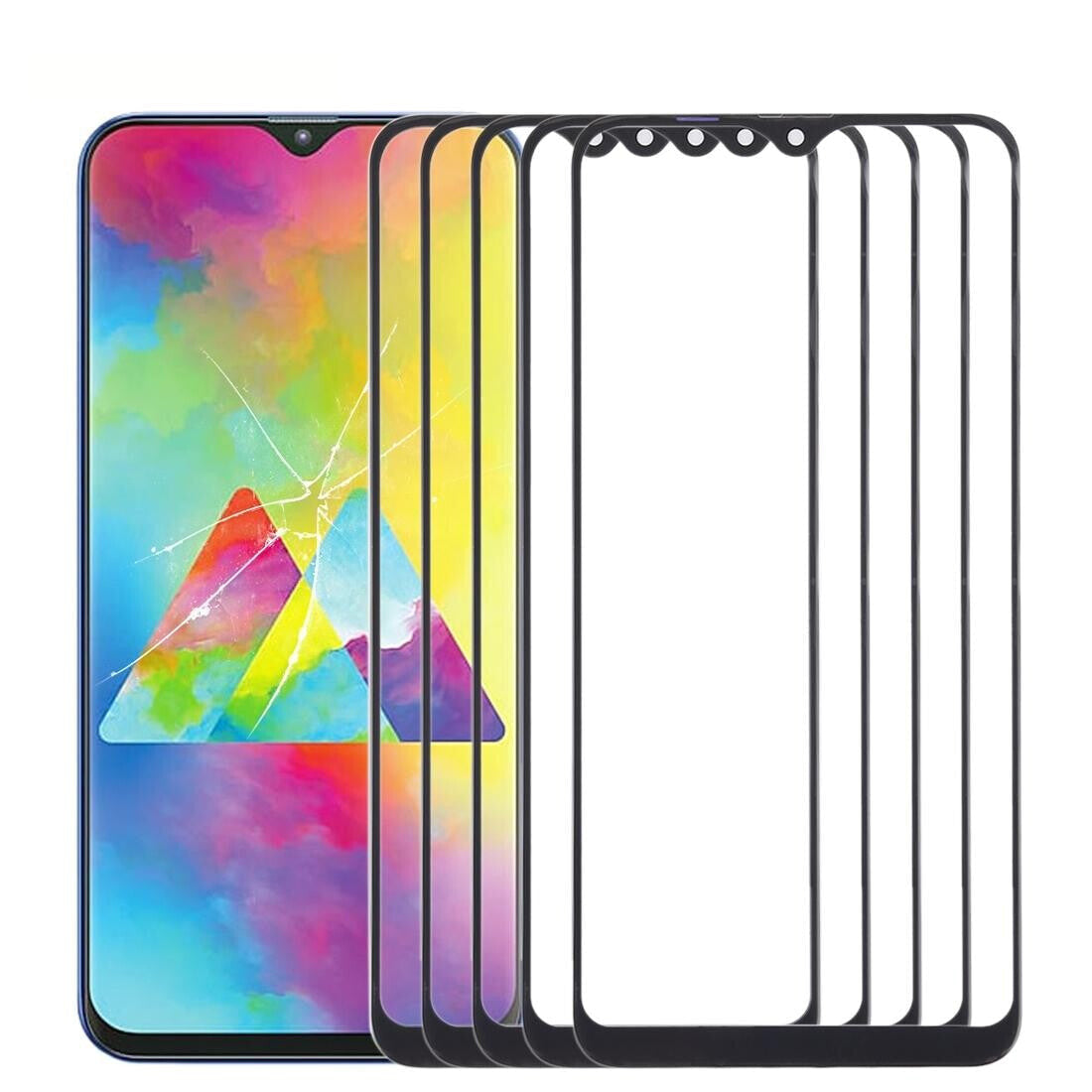 10-Pack Outer Glass Lens For Samsung Galaxy M20 - Front Screen-1915196500175097856