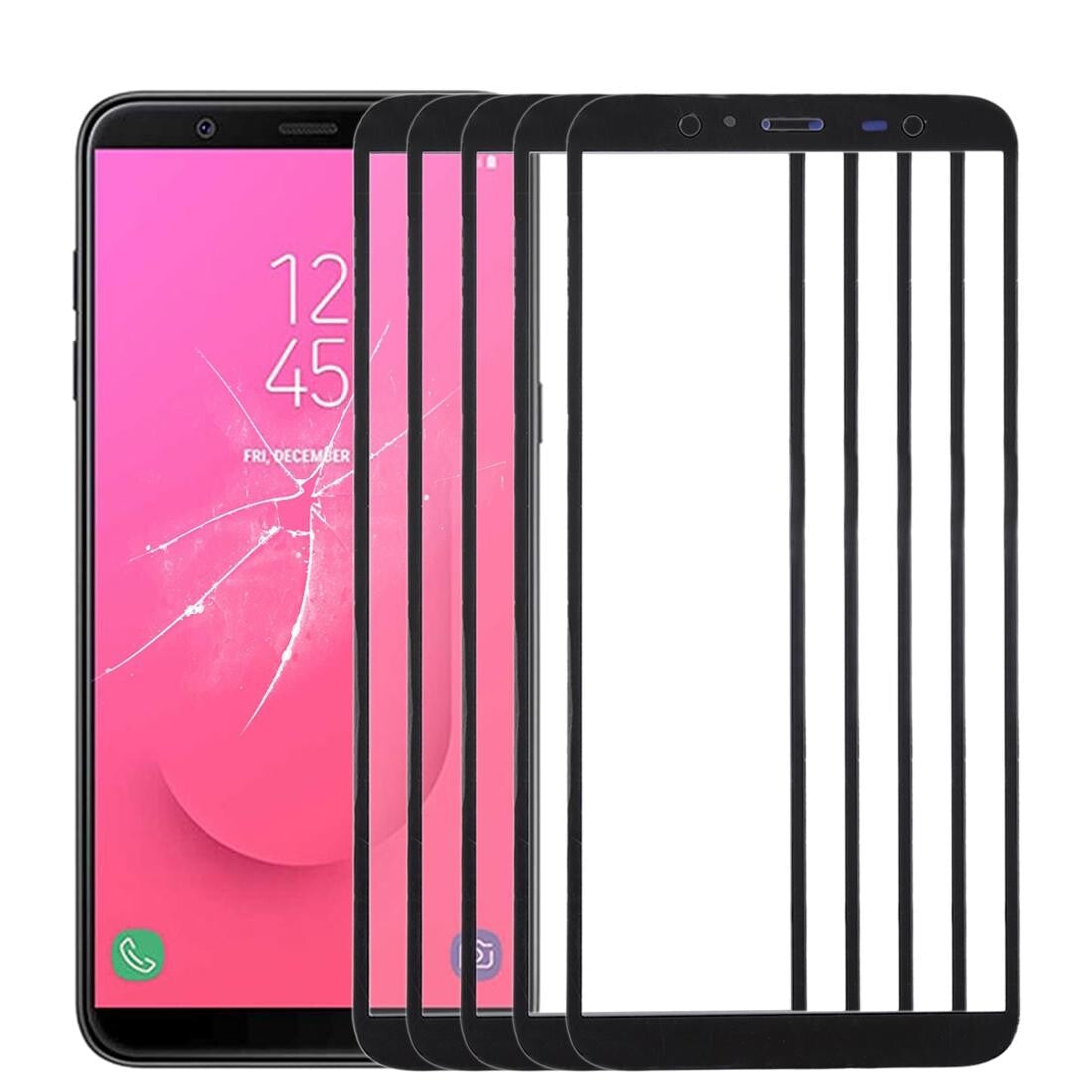 10-Pack Outer Glass Lens For Samsung Galaxy J8 - Compatible With J810 Models-1915196806900355072