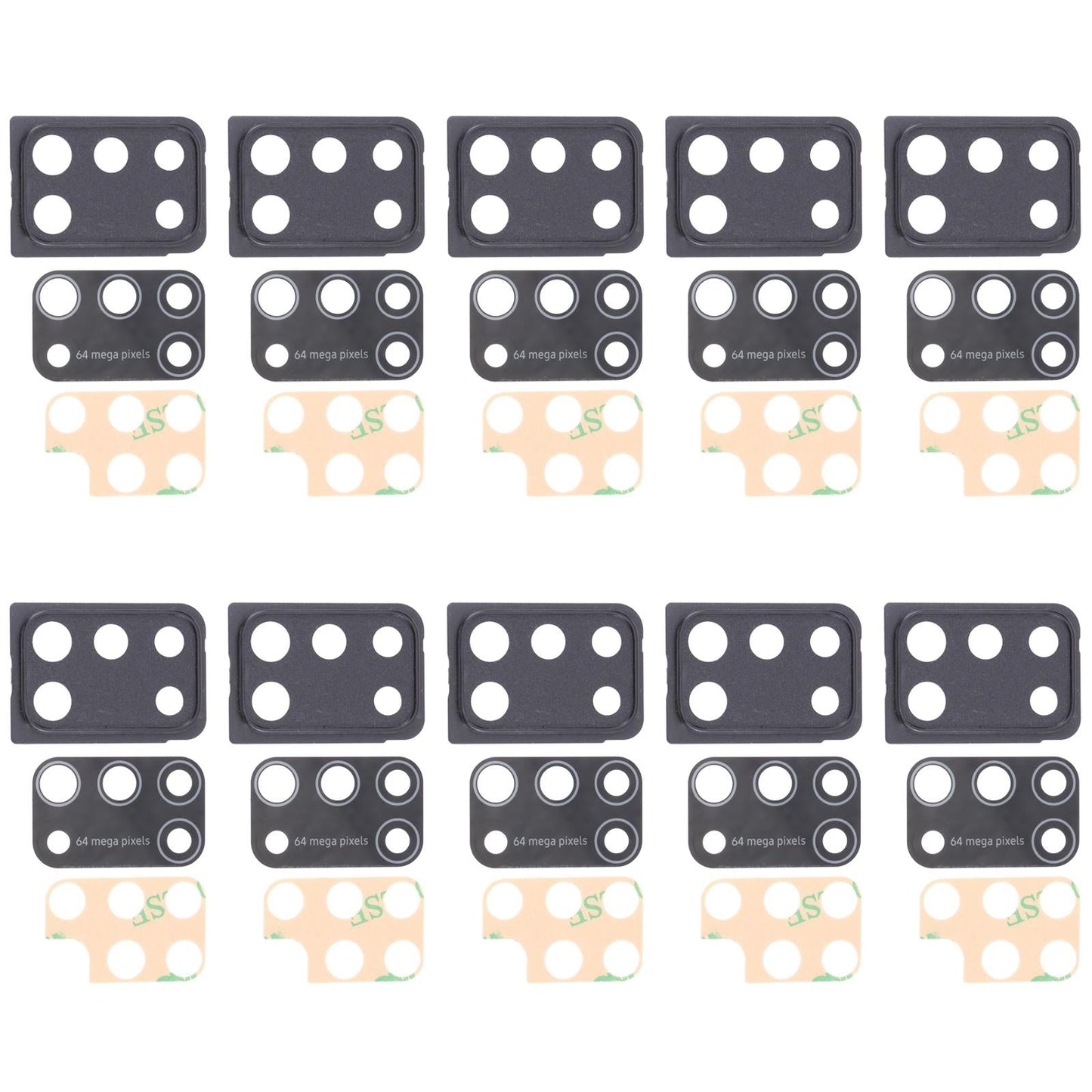 10-Pack Lens Covers For Samsung Galaxy M31 Prime-1915196674540703744