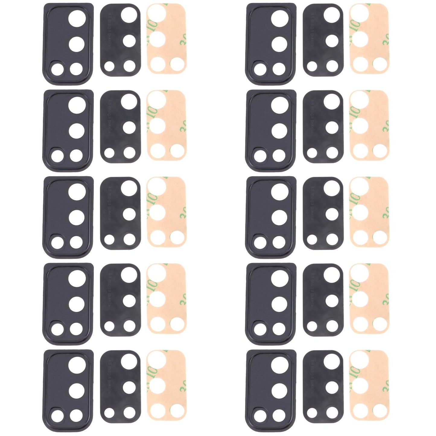 10-Pack Camera Lens Cover For Samsung Galaxy M21 - Small-1915196736708677636