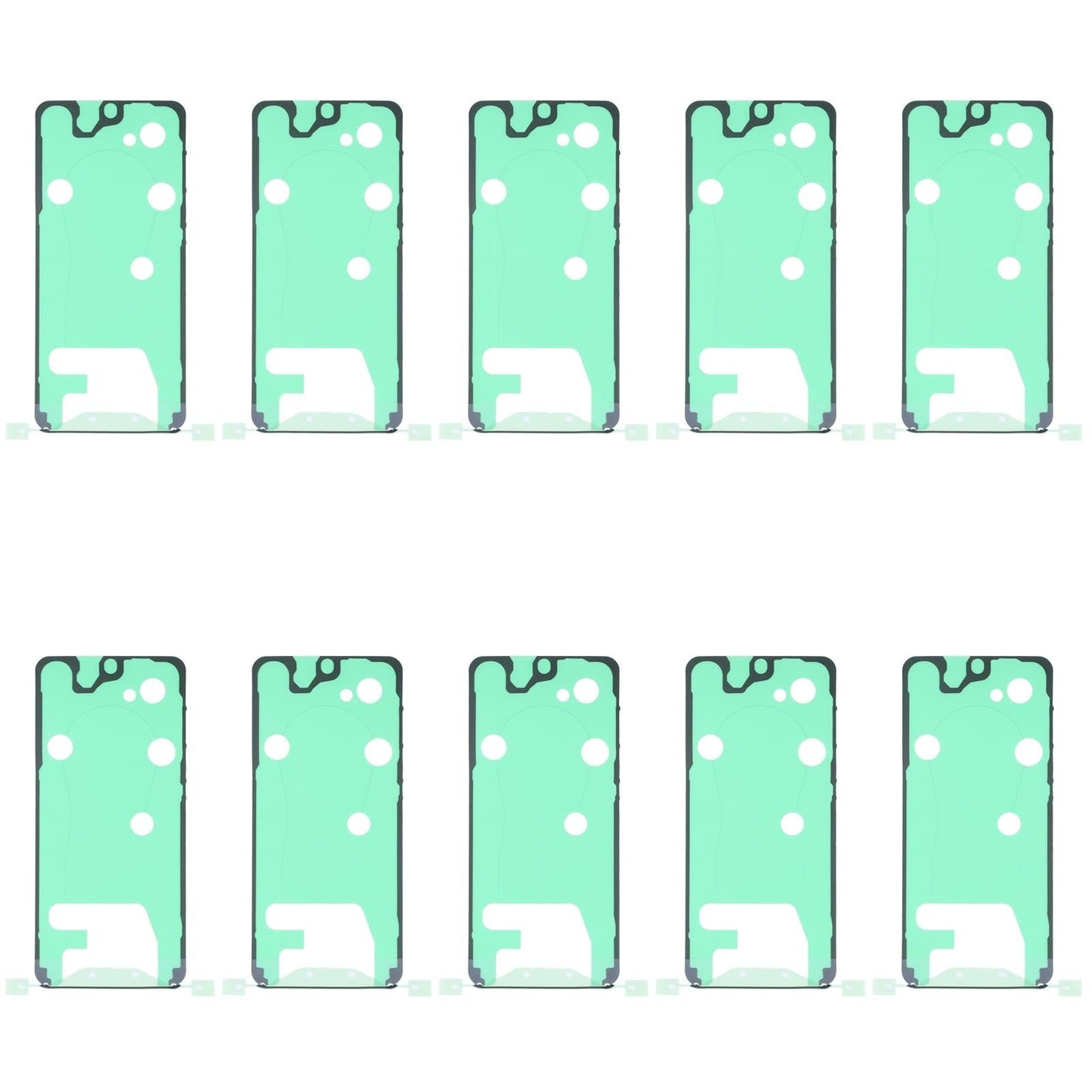 10-Pack Front Housing Adhesive For Samsung Galaxy S21 - Clear-1915197493495336964