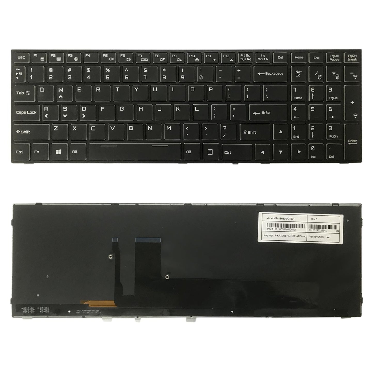 Backlit Us Keyboard For Hasee G10 Z8 Z7M Z7-Ct5Na7Na7Gs Kpzgz Gx9 911Plus Cn95S01-1915197722697273349