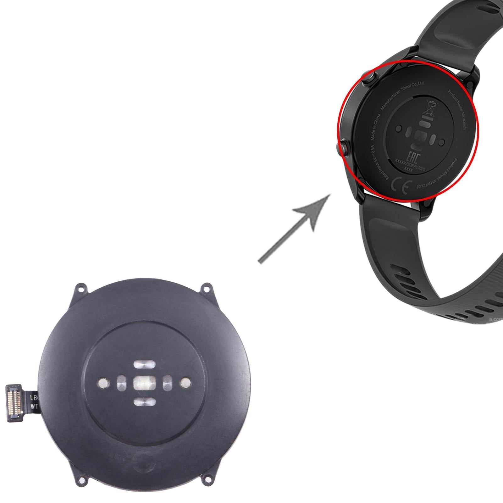 Xiaomi Mi Watch Revolve Active Back Cover With Battery-1915197494539718662