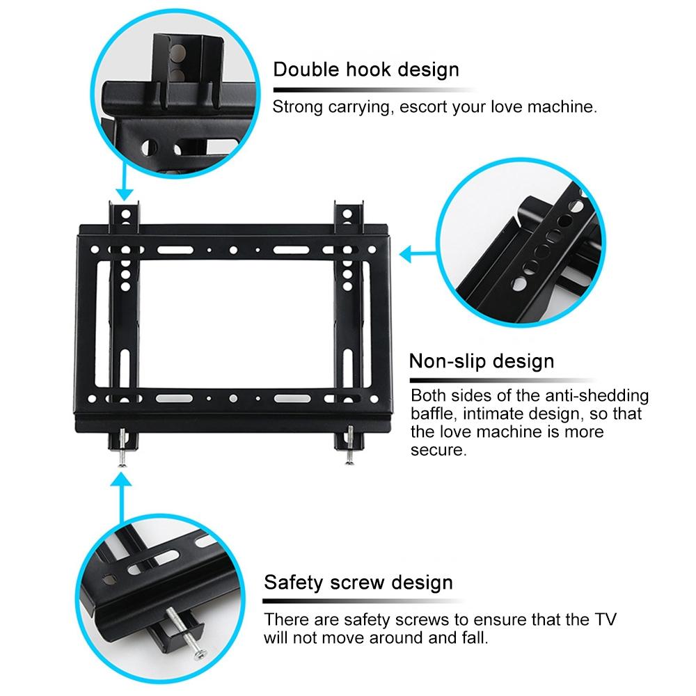Universal Tv Wall Mount Bracket For 14-42 Inch Lcd Screens-1964932312533700611