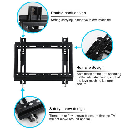 Universal 1.5Mm Tv Wall Mount Bracket For 32-70 Inch Lcd Screens-1964932243537399810