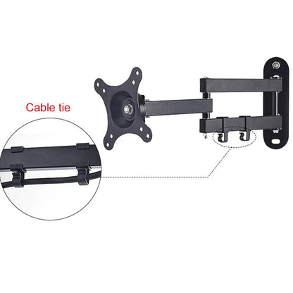 Universal Rotatable Retractable Monitor Wall Mount - 14-27 Inch-1964932257076613122