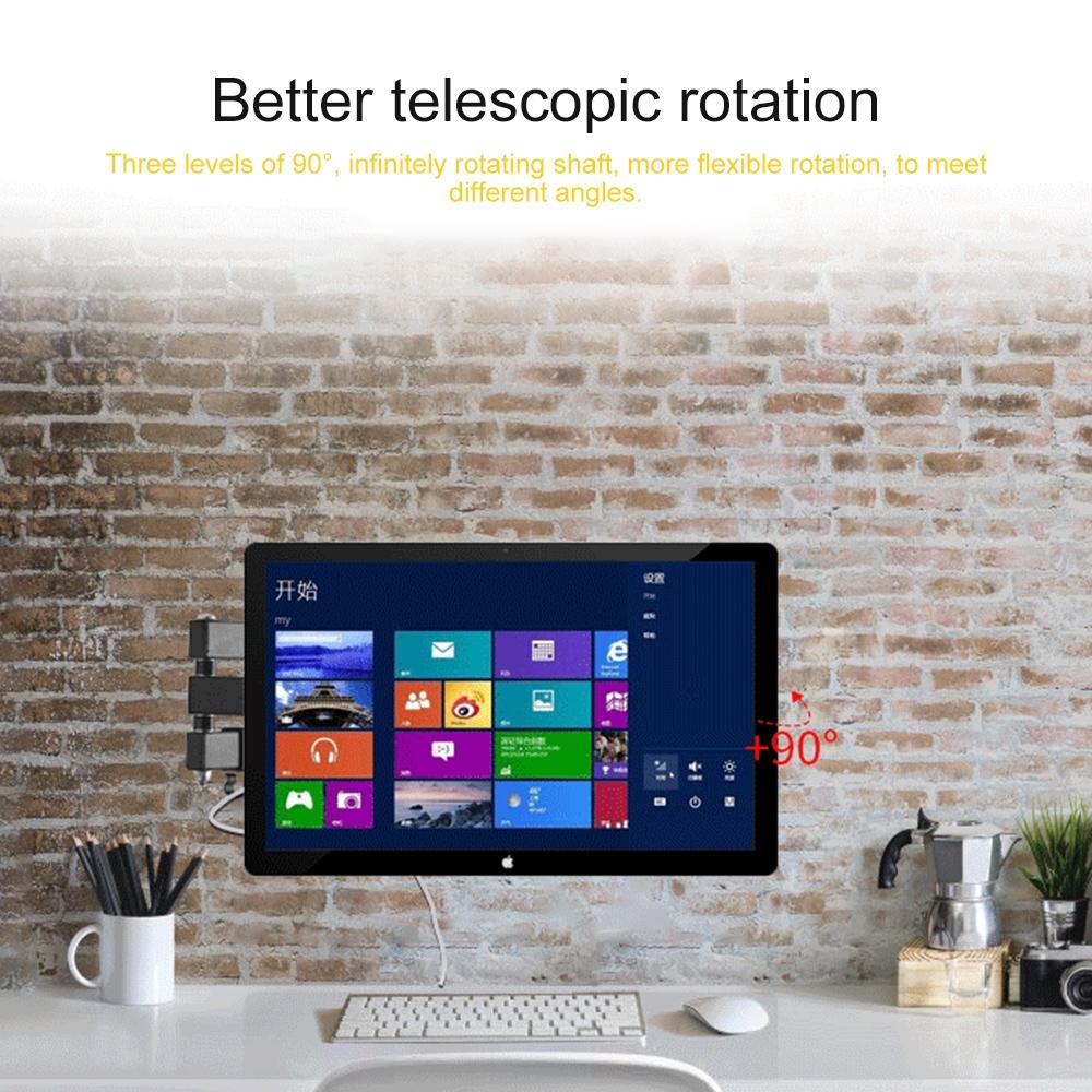 Universal Rotatable Retractable Monitor Wall Mount - 14-27 Inch-1964932257076613126