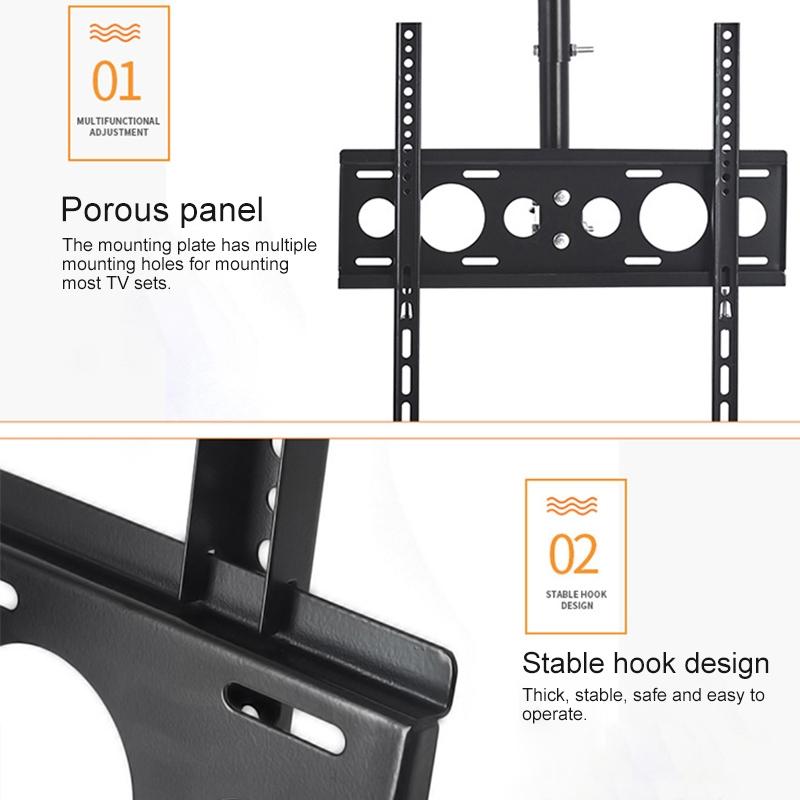 Adjustable Single Screen Tv Wall / Ceiling Mount - 26-60 Inch 0.5-1M Range-1964932362097790979