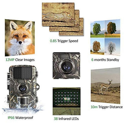 12Mp Hunting Camera With 1080P Night Vision And 26 Leds-1915198019922432007