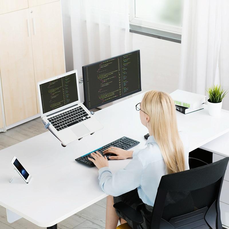 Versatile Desktop Monitor Stand - Space-Saving Design-1964932265037402115