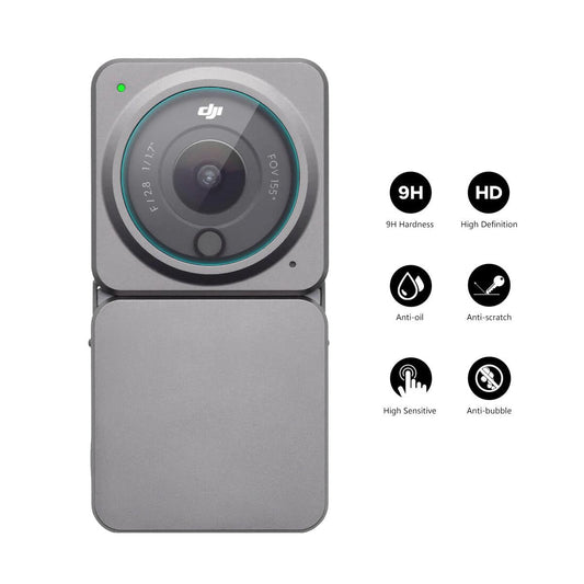 9H Tempered Glass Screen Film For Dji Action 2 Power Combo - 0.2Mm-1915198299372130305