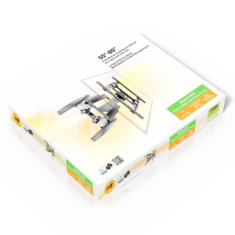 Swivel Tv Wall Mount For 55-85 Led / Lcd - All-Moving Cantilever Design-1964932258087440389