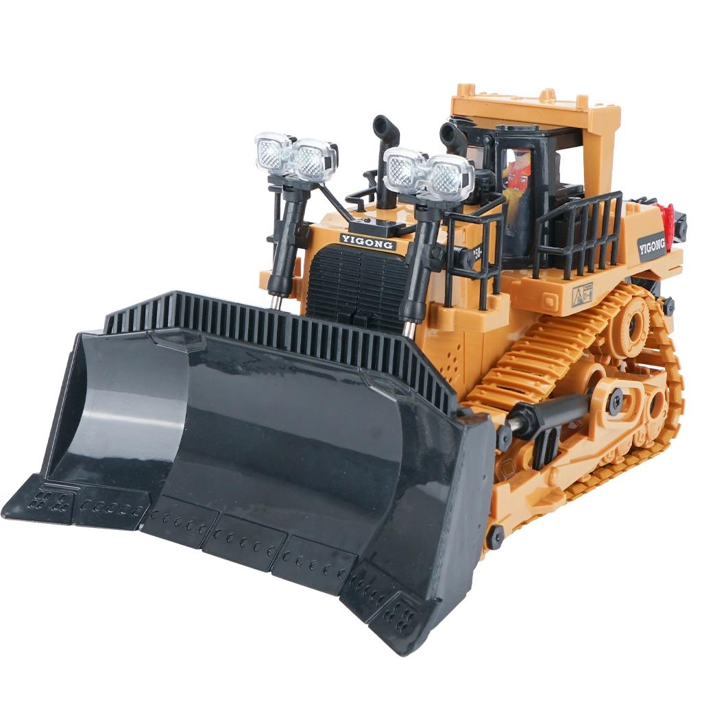 2.4G Rc 9-Channel Heavy Bulldozer 1 24 Crawler - Multi-Function-1915197170181607424