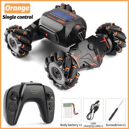 Twist Stunt Car With 2.4G Remote Control - Orange / Green-1964932347333840900