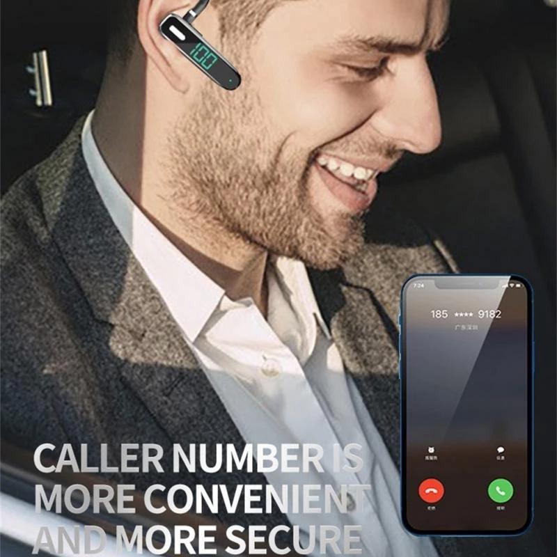 5.3 Bluetooth Business Ear-Hook Earphone With Mic - K50-1915197518589857796