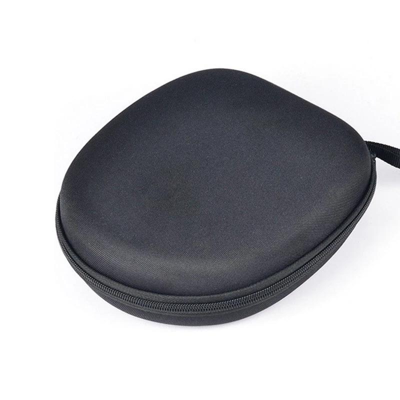 Round Zippered Headphone Storage Bag - Portable And Compact-1915197981846540292