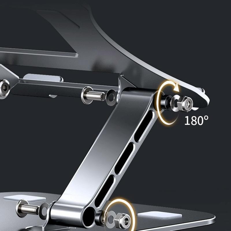 Adjustable Aluminum Laptop Stand - Foldable & Portable-1964932295391580163
