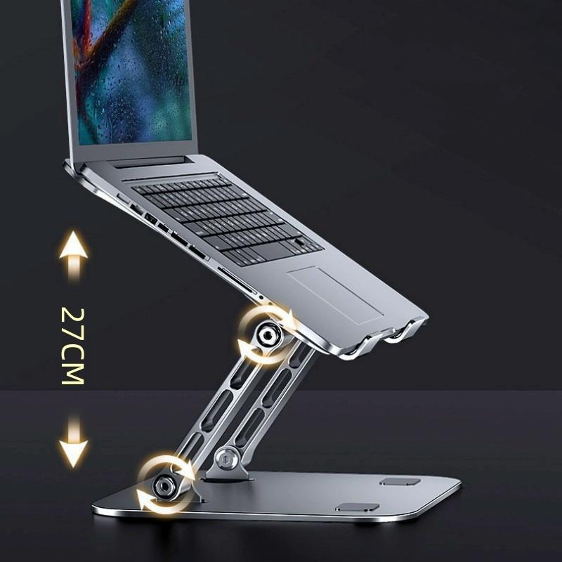 Adjustable Aluminum Laptop Stand - Foldable & Portable-1964932295391580164
